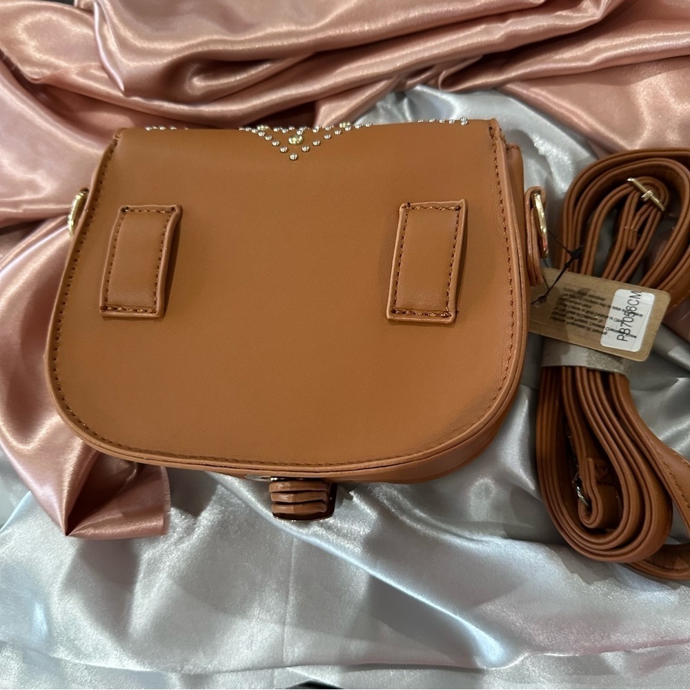 Western Studded Camel Fanny Pack – Boho Belt Bag - Picture 7 of 10